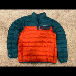 Eddie Bauer Men’s Stratuslite Down Snap Mock